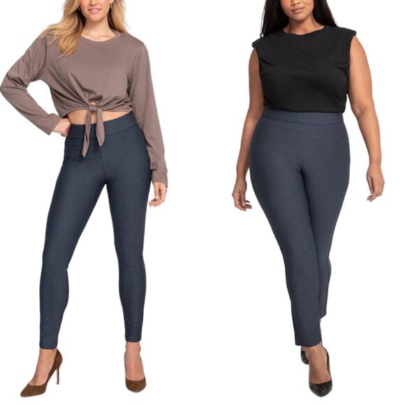 HONEYLOVE Everyready Pants in stormy blue Stretch Shapewear office NWOT Size M - Picture 12 of 12